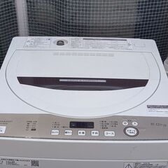 【ジャングルジャングル深井店】★洗濯機  シャープ ES-GE6D 2020年式 6.0KG 生活家電 家電 堺市（中区 堺区 西区 東区 南区） 和泉市 河内長野市 富田林市 松原市 狭山市 深井 【FU2512】の画像