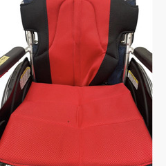 【東京都大田区引取限定】【ジャンク品】カドクラ 車いす 車椅子 赤色 折り畳み 中古の画像