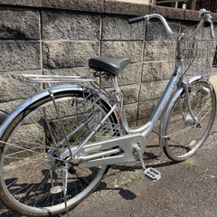 【26インチ自転車】LEDオートライト付　美品❗️マルイシ製　前カゴ新品❗️スペアキーあり　若林自転車　膳所店　SALE中❗️の画像