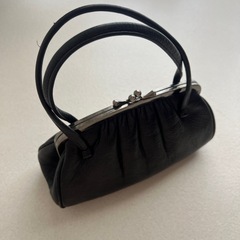 がまぐちバック　黒　の画像