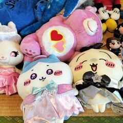 ぬいぐるみまとめ売り、ちいかわ、ハチワレ、モモンガ、バニー、おさるのジョージ、すみっこ とんかつ、ドラゴンボール、たべっこ動物などの画像