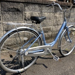 【26インチ自転車】美品❗️内装3段変速　LEDオートライト仕様　　軽量アルミフレーム　前後タイヤ新品❗️スペアキーあり　若林自転車　膳所店　SALE中❗️の画像