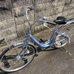 【26インチ自転車】美品❗️内装3段変速　LEDオートライト仕様　　軽量アルミフレーム　前後タイヤ新品❗️スペアキーあり　若林自転車　膳所店　SALE中❗️の画像