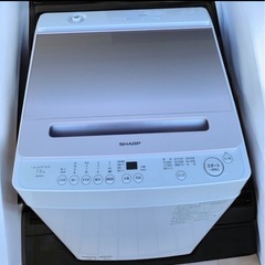 2024年式　美品✨️シャープ洗濯7kg 全自動洗濯機　ES-GV7H-Pの画像