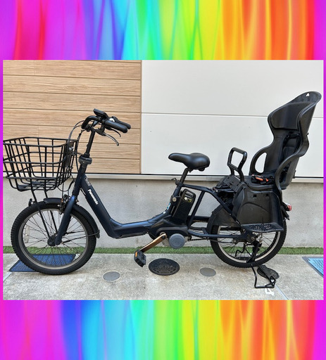 Panasonic - 【ジャンク】Panasonic Guutto mini 3人乗り　大阪箕面引取り 大阪府の三人乗り 電動アシスト自転車(自転車)の中古が安い