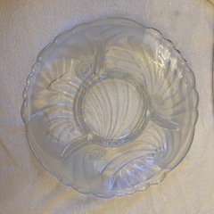 昭和っぽいガラスの大皿の画像