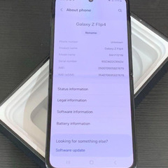 Android Galaxy Flip 4｜128gb｜SIMフリーの画像
