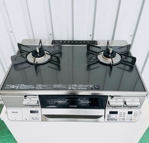 【引取】2025年製★リンナイ ガスコンロ ラクシエプライム 都市ガス左強火力 RTS65AWG31R2GA-VL ココットプレート付属
