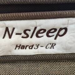 【愛品倶楽部柏店】ニトリ セミダブルベッド (ロデリック-S MBR / Nスリープ ハード H3-CR ベース部) フレーム＆マットレスSETの画像