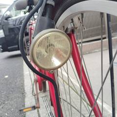 【中古】軽快車　コロネット　レッド　変速なし　26型の画像