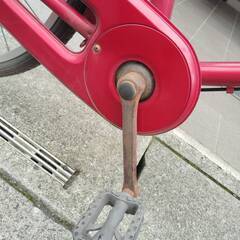 【中古】軽快車　コロネット　レッド　変速なし　26型の画像