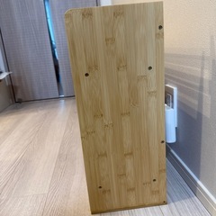 卓上ラック　竹製　引き出し付き　②の画像