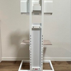 【美品】壁寄せスタンド 〜43V型対応　ハヤミ工産 KF-240W 付属品全て有の画像