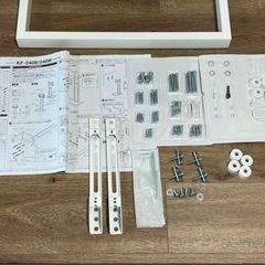 【美品】壁寄せスタンド 〜43V型対応　ハヤミ工産 KF-240W 付属品全て有の画像
