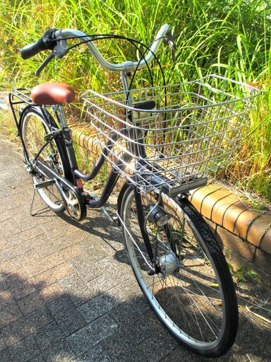 中古自転車 Jewellist ママチャリ 自転車 6段変速 26インチ LED