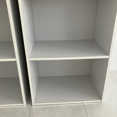 白　カラーボックス　2個セットの画像
