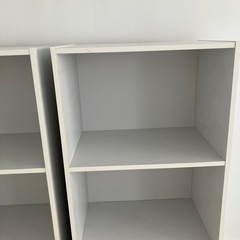 白　カラーボックス　2個セットの画像