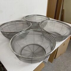 ステンレス製 ざる 49cm 4個セット まとめ売り 厨房 厨房機器 店舗 店舗用品 キッチン用品 調理器具 調理道具 ステンレスざる Y1993の画像
