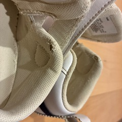 アシックス すくすく ホワイト&ネイビー　12.5 靴　ベビーシューズの画像