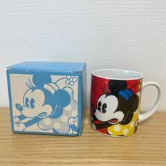 8/26に削除! 【未使用】Disney ミッキー ミニー 陶器マグカップ1個 箱付きの画像