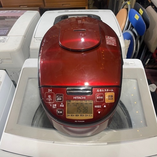 4SCM8 HITACHI IH炊飯器 RZ-TS103M 5.5合炊き2020 Amazon | 日立 5.5合 圧力スチーム IH炊飯器 RZ-TS103M ルビー