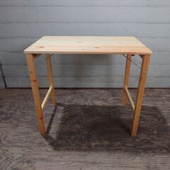 折りたたみテーブル MUJI 無印良品 W800xD500xH700mm 25h菊Eの画像