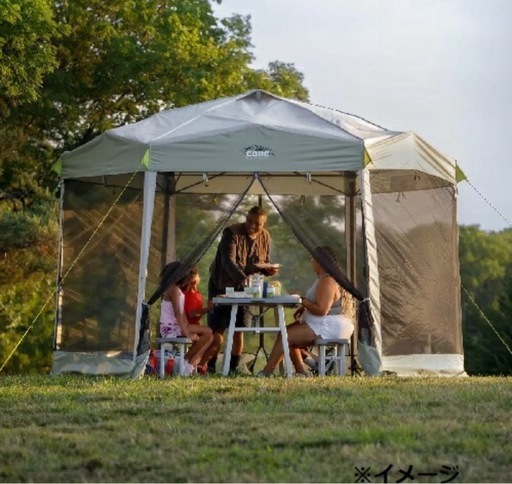 CORE メッシュスクリーンハウス　キャンプ、BBQとうに
