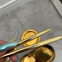ゴールド　ボールペン　お釣りトレーの画像