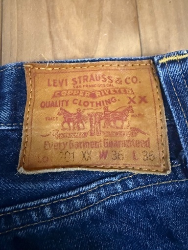 Levis usa製 201XX W36 BIG E 555 復刻 赤耳