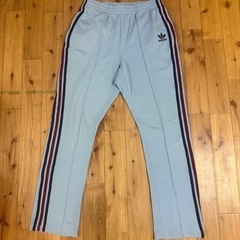 【レア色】adidas アディダス トラックパンツ ジャージ 水色の画像