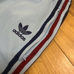 【レア色】adidas アディダス トラックパンツ ジャージ 水色の画像