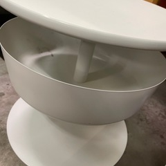 収納テーブル　ホワイトの画像