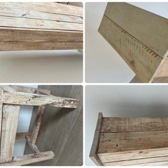 古木で作ったアンティークな雰囲気のナチュラルシェルフ 本棚、飾り棚　ガーデニングの画像