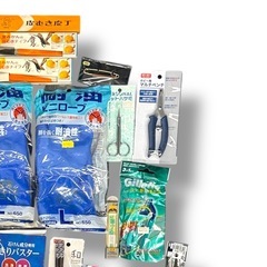 【大量まとめ】日用品・雑貨セット／未使用中心／掃除用品・洗剤・キッチン用品・カトラリー・手袋・バスグッズなどいろいろ！の画像
