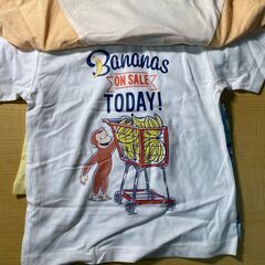 T212-69052/ おさるのジョージ Tシャツ 4枚セット 95cm/胸囲45～51cm コストコの画像