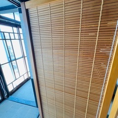 中古　竹製パーテーション良品の画像