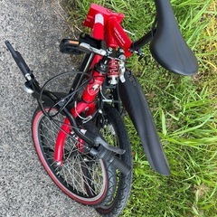 名古屋市内お届け無料20インチ折りたたみ自転車ランボルギーニの画像