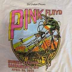 【程度良】PINK FLOYD グラフィックTシャツ ホワイト XL相当の画像