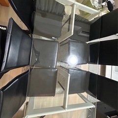 【ガラスダイニングテーブル】の画像