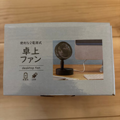 【新品未使用品】卓上ファンの画像