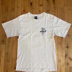 80s usa Stussy OLD SKOOL FLAVOR Tシャツ L相当の画像
