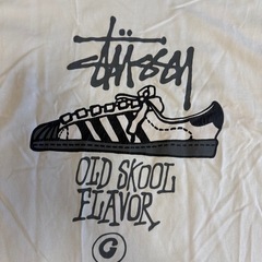 80s usa Stussy OLD SKOOL FLAVOR Tシャツ L相当の画像