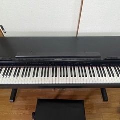 【値下げしました】Technics 電子ピアノ　高さ調整椅子付きの画像