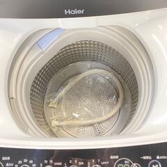 ジ324/  Haier 全自動電気洗濯機 5.5kg 2020年製 JW-C55D しわケア チェッカードタンク 3Dウィングパルセーターの画像