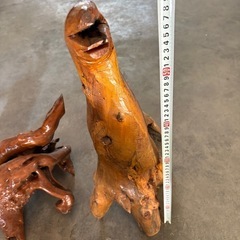 流木　木製置物　2個の画像