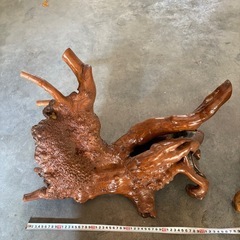 流木　木製置物　2個の画像