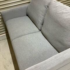 [受け渡し決定]IKEA　2人掛けソファー　ライトグレー　【管理番号４１６】の画像