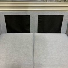 [受け渡し決定]IKEA　2人掛けソファー　ライトグレー　【管理番号４１６】の画像