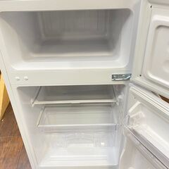 ジ334/ 山善 YAMAZEN 2ドア冷凍冷蔵庫 86L  冷蔵室60L/冷凍室26L YFR-D91 2023年の画像