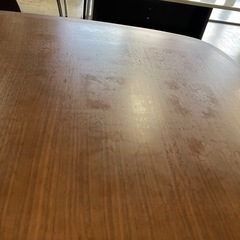 I 2508-008 ダイニングテーブル チェア 2脚 バラ売り不可 チェアがたつきあり キズ 汚れありの画像